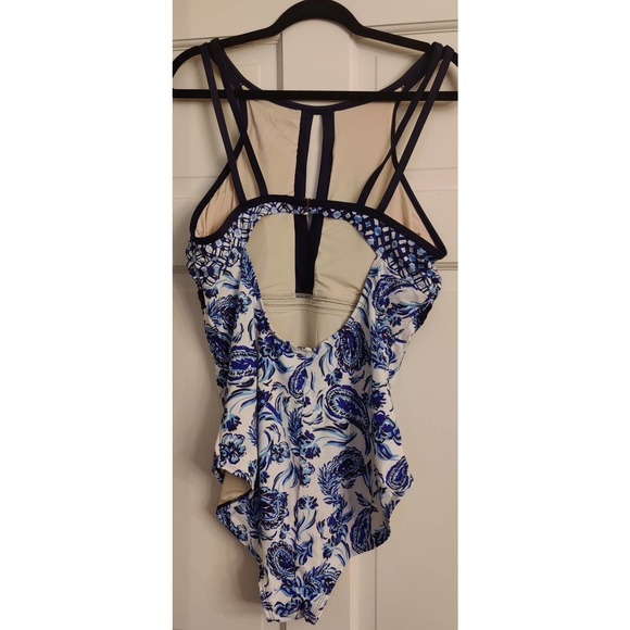 Coastal Blue Women Swimsuit Empire Waist Swimsuit NWT Sz XL - Picture 2 of 4